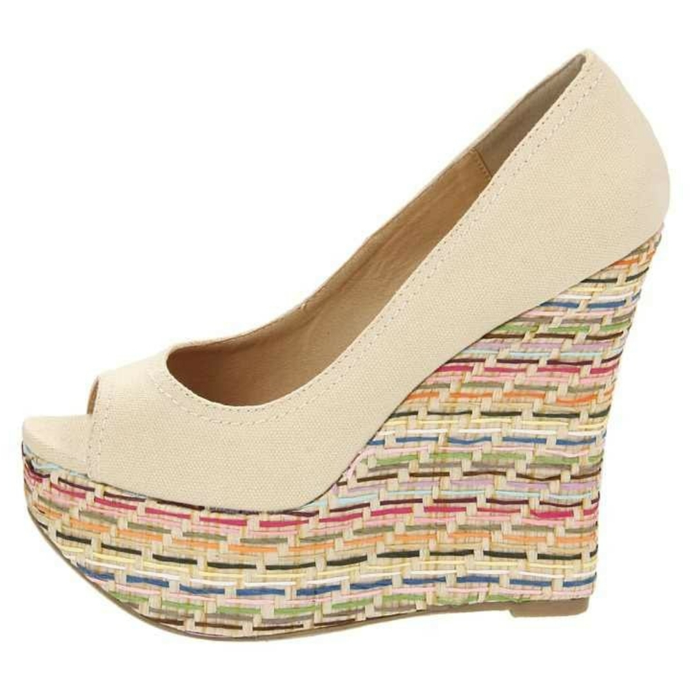 Beige Wedges - Picture 2 of 3